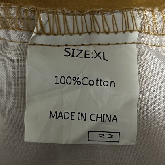 Mustard Corduroy Double Pleated Pants Women’s XL 30 Classiccore Academia Y2K - Picture 7 of 17